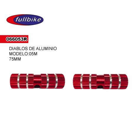 (066053R) DIABLOS ALUMINIO 75MM ROJO 05M