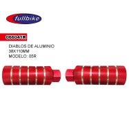 (066041R) DIABLOS ALUMINIO 38X110MM ROJO 05R