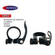 (017181)  ABRAZADERA CON BLOQUEO PARA POSTE DE ASIENTO ALUMINIO NEGRO  34.9MM FULLBIKE