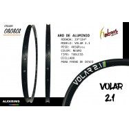 (080801) ARO VOLAR 2.1 RODADA 29x32H COLOR NEGRO 450GM MODELO VOLAR 2.1 ALEX RIMS