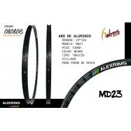 (080803) ARO MD23 TUBELESS, ALUMINIO RODADA 29*32H, COLOR NEGRO, PESO 500GR ALEX RIMS