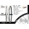 (088100) JUEGO DE RINES RODADA 29, MODELO VED4, COMPATIBLE CON 8/9/10/11 VEL. PESO 1.958KGS ALUMINIO TUBELESS  ALEX RIMS