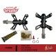 (112090) PEDAL MTB,ALUMINIO  EJE CROMOLI. COLOR NEGRO. 240GR AMOEBA