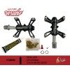 (112090) PEDAL MTB,ALUMINIO  EJE CROMOLI. COLOR NEGRO. 240GR AMOEBA