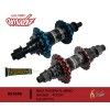 (061049) MAZA TRASERA ALUMINIO DE 36H PARA BMX EJE 14*110 NEGRO/ROJO Y NEGRO/AZUL MODELO HU-B866R AMOEBA