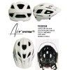(152025) CASCO PARA CICLISTA BLANCO MATE TALLA GRANDE MODELO: HB3-5 TIPO: MTB/ENDURO AIR SYSTEM MOON