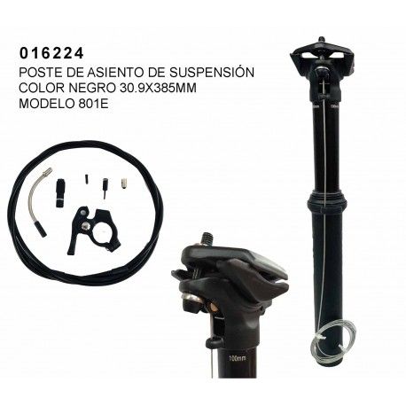 (016224) POSTE DE ASIENTO DE ALUMINIO CON SUSPENSIÓN, CON CABLEADO EXTERNO, DROPPER MARCA CIITO