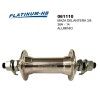 (061110) MAZA DELANTERA 36-14G ALUMINIO 3/8 PLATINUM-HB