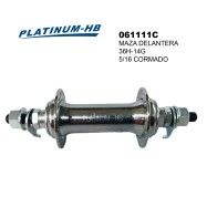 (061111C) MAZA DELANTERA 36H-14G 5/16 cromado PLATINUM-HB