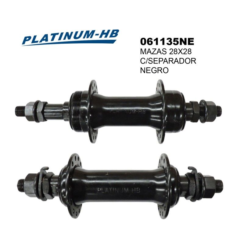 (061135NE) MAZAS 28X28 c/sep PLATI-HB negro par