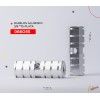 (066055) DIABLOS  DE ALUMINIO  3/8*75 COLOR PLATA MODELO 05P