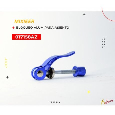 (017158AZ) BLOQUEO PARA POSTE DE ASIENTO ALUMINIO COLOR AZUL