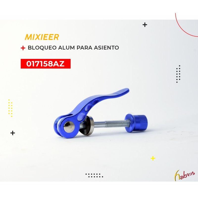 (017158AZ) BLOQUEO PARA POSTE DE ASIENTO ALUMINIO COLOR AZUL