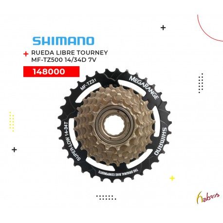 (148000) RUEDA LIBRE TOURNEY MF-TZ500 14/34D 7 VELOCIDADES SHIMANO
