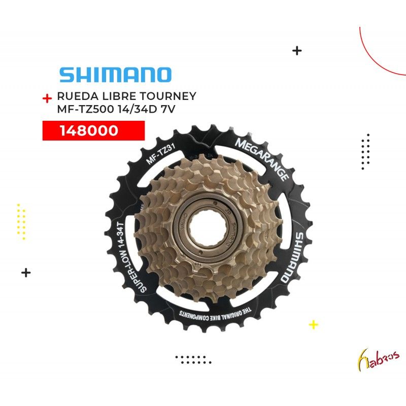 (148000) RUEDA LIBRE TOURNEY MF-TZ500 14/34D 7 VELOCIDADES SHIMANO