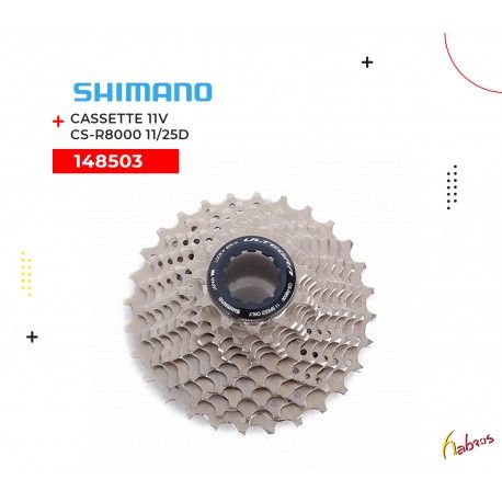 (148503) CASSETTE 11 VELOCIDADES CS-R8000 11/25DTS SHIMANO
