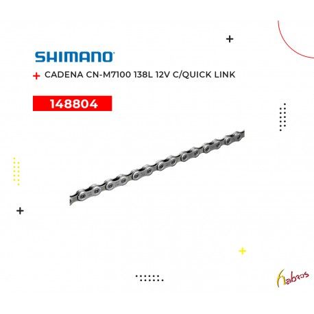 (148804) CADENA CN-M7100 138L 12VELOCIDADES SHMANO