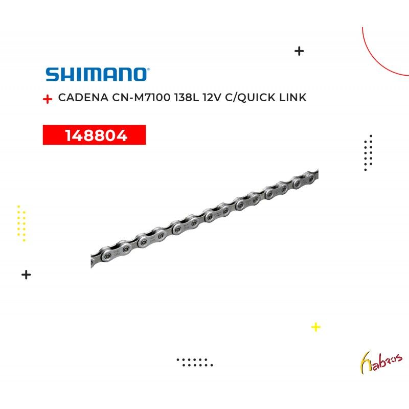 (148804) CADENA CN-M7100 138L 12VELOCIDADES SHMANO