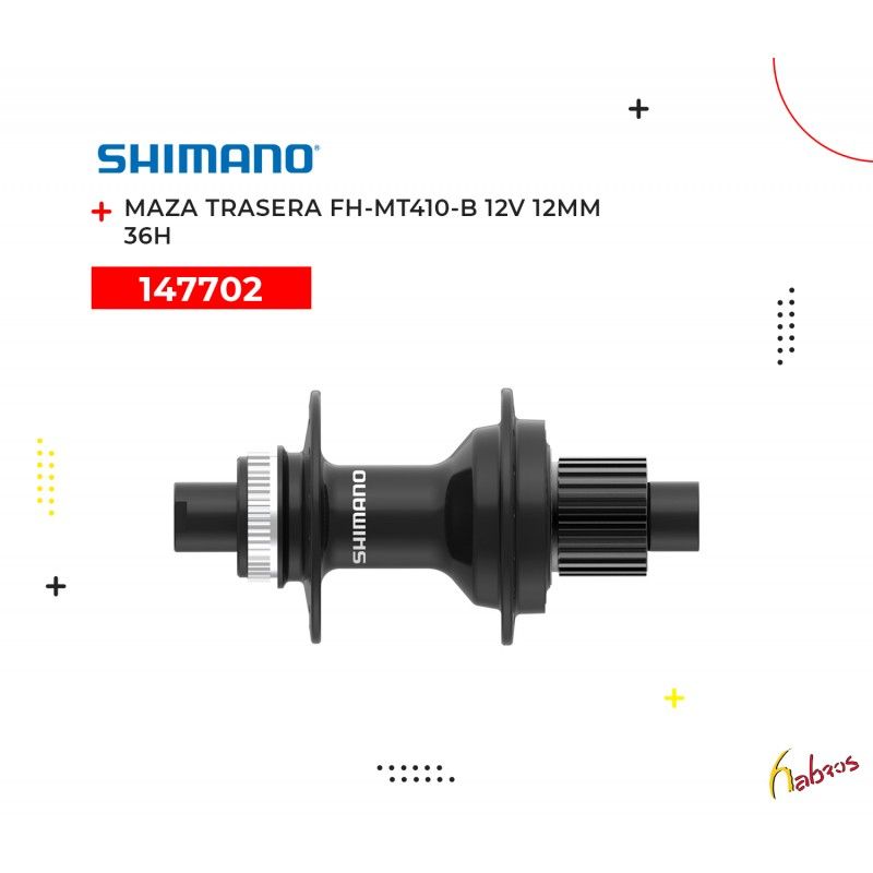 (147702) MAZA TRASERA FH-MT410-B 12V 12MM SHIMANO