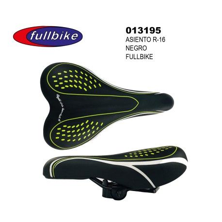 (013195) ASIENTO R16 FULLBIKE Mod:1124 NEGRO/ COLORES