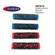 (047513) PUÑOS PLASTICO BICOLOR AZUL/ROJO Mod: JK210 FULLBIKE