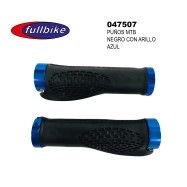 (047507) PUÑOS MTB NEGRO/AZUL C/ARILLOS Mod: 216