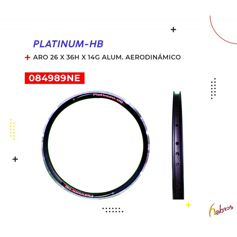 (084989NE) ARO 26X36HX14G ALUMINIO AERO D/PARED NEGRO PLATINUM-HB5