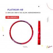 (084989RO) ARO 26X36HX14G ALUMINIO AERODINAMICO D/PARED ROJO PLATINUM-HB5