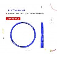 (084989AZ) ARO 26X36HX14G ALUMINIO AERODINAMICO D/PARED AZUL PLATINUM-HB5