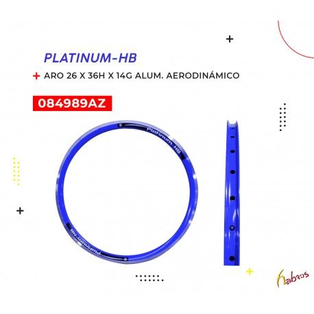 (084989AZ) ARO 26X36HX14G ALUMINIO AERODINAMICO D/PARED AZUL PLATINUM-HB5