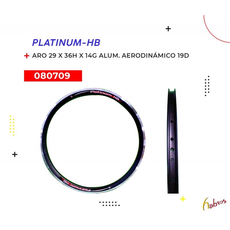 (080709) ARO 29X36HX14G ALUMINIO AERODINAMICO D/PARED NEGRO PLATINUM-HB5