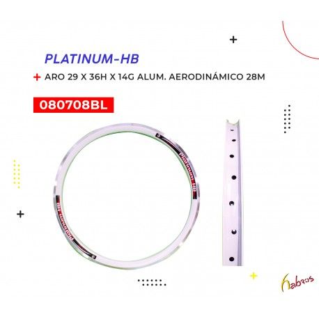 (080708BL) ARO 29X36HX14G ALUMINIO AERODINAMICO D/PARED BLANCO PLATINUM-HB5