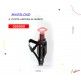 (026050) PORTA ANFORA ALUMINIO MASSLOAD NEGRO/ROJO Mod: CL-080L