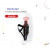 (026050) PORTA ANFORA ALUMINIO MASSLOAD NEGRO/ROJO Mod: CL-080L