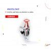 (026051) PORTA ANFORA ALUMINIO MASSLOAD BLANCO/ROJO CL-080L