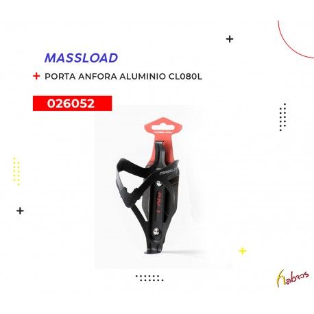 (026052) PORTA ANFORA  ALUMINIO MASSLOAD NEGRO CL080L