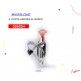 (026054) PORTA ANFORA ALUMINIO MASSLOAD BLANCO CL-080L