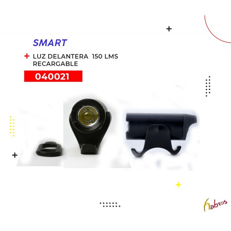 (040021) LUZ DELANTERO BICICLETA 150LUMS RECARGABLE CG-123P