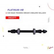 (062277) EJE MAZA TRASERA 3/8x200 C/BALERO SELLADO 168 PLATINUM-HB