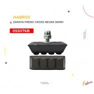 (055076B) ZAPATA FRENO CROSS NEGRO 50mm MX