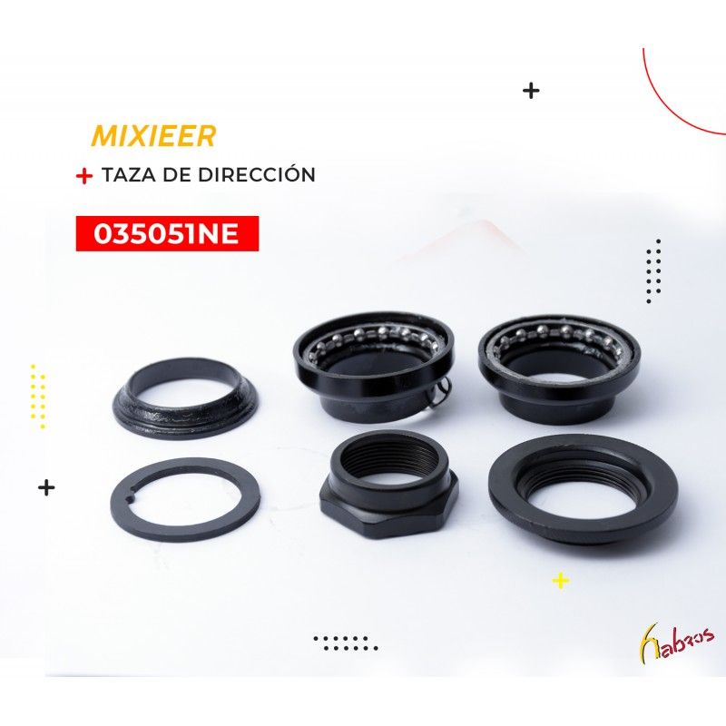 (035051NE) TAZA DE DIRECCION  8p NEGRO