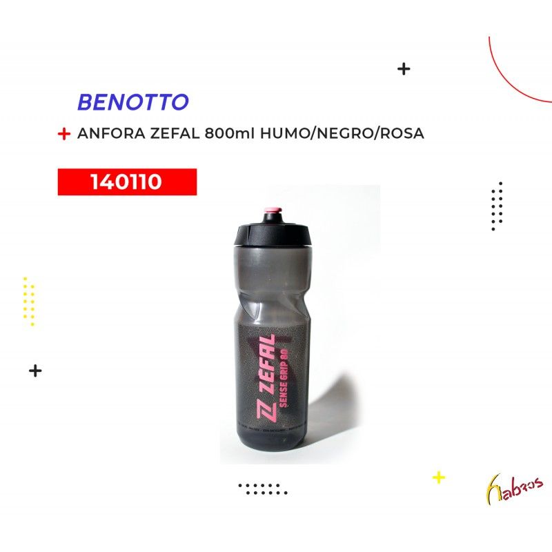 (140110) ANFORA ZEFAL 800ml HUMO/NEGRO/ROSA 1537
