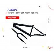 (023036) CUADRO/TIJERA 20 NIÑO MTB NEGRO