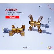 (112092) PEDAL MTB AMOEBA DORADO 240GR