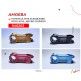 (046202) POTENCIA MTB 31.8/28.6X80 AMOEBA COLOR AZUL/ROJO/NEGRO/DORADO