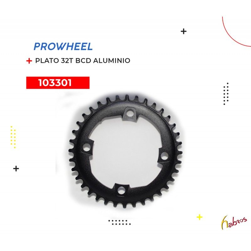 (103301) PLATO 36T BCD 104 ALUMINIO PROWHEEL