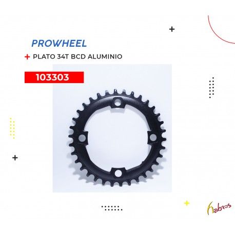 (103303) PLATO 34T BCD 104 ALUMINIO PROWHEEL