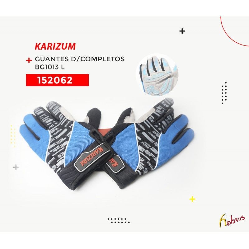 (152062) GUANTES COMPLETOS BG1013  TALLA : L   BRIVIGA