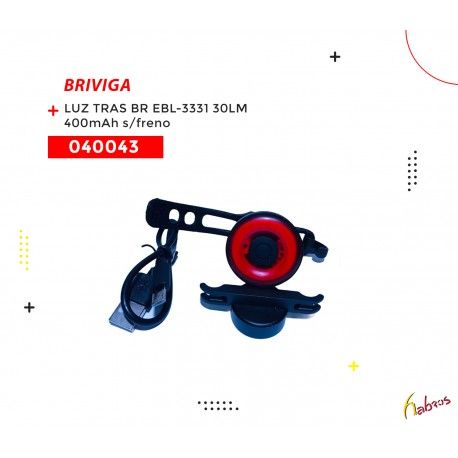 (040043)  LUZ TRASERA  MODELO: EBL-3331  30LUMENS  BRIVIGA