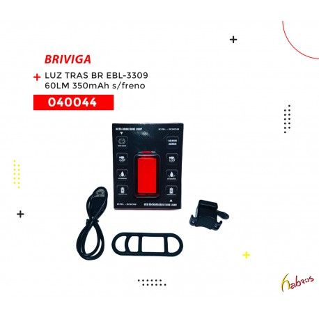 (040044) LUZ TRASERA  MODELO: EBL-3309  60LUMENS  BRIVIGA
